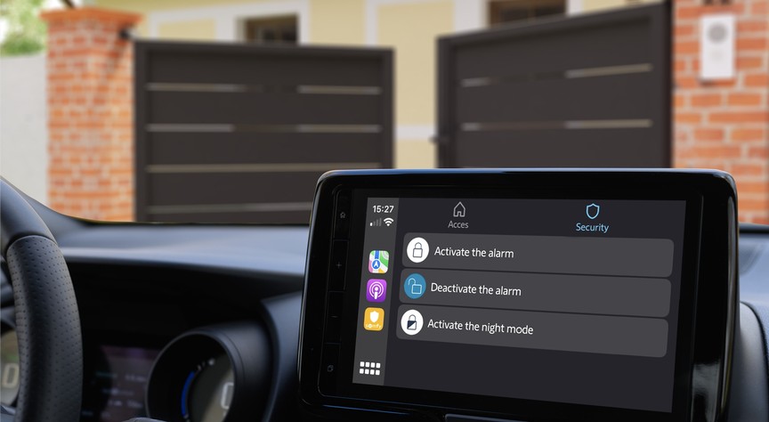 android auto apple carplay somfy protect compatibility